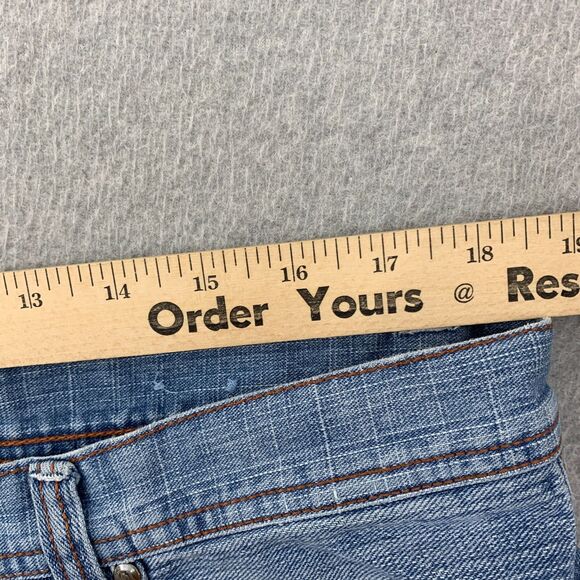 Roca Wear Shorts Mens 38 X 14 Big & Tall Flap Pockets Light Wash Embroidered - Picture 11 of 16